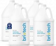 BRIOTECH Topical Skin Spray, Hypochlorous Acid for Sensitive Skin, HOCl Facial Mist, Full Body Support Against Irritation, Calm Redness, Soothe Foot & Scalp, 1 Gallon Refill (4 Pack)