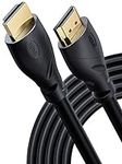PowerBear 4K HDMI Cable 25 ft | High Speed, Rubber & Gold Connectors, 4K @ 60Hz, Ultra HD, 2K, 1080P, & ARC Compatible for Laptop, Monitor, PS5, PS4, Xbox One, Fire TV, Apple TV & More