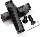 Bike Handlebar Grips, Non-Slip Ergonomic Design, Aluminum Double Lock-On, Compatible with MTB, BMX, Scooter, Urban Bikes