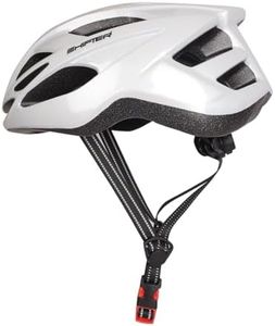 Shifter Kid's Youth Adult Free Size Light Weight Bicycle/Bike Adjustable Size Superior Ventilation Safety Helmet for Cycling/Skating/Skate Boarding (White)