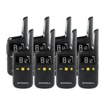 Motorola XT185 PMR446 Licence Free Waterproof and Dust-tight Two Way Walkie Talkie Business Radio (Eight pack)