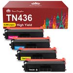 Toner Kingdom Compatible Toner Cartridge Replacement for Brother TN436 TN433 High Yield TN-436 433 TN431 431 for Brother HL-L8360CDW HL-L8360CDWT MFC-L8905CDW MFC-L8900CDW HL-L8260CDW (4 Pack)