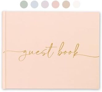 Lamare Lined Page Wedding Guest Book – Polaroid Guest Book for Wedding Reception, Baby Shower, Birthday, Bridal Shower and Special Event Guestbook – A Stylish Sign in Book for Party
