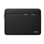 MOSISO 360 Protective Laptop Sleeve Compatible with MacBook Air 13 M3 M2 M1 2024-2018 / Pro 13 inch M2 M1 2024-2016, Surface Pro 8/7/6/X/5/4/3, Polyester Bag with 2 Front Separate Pockets, Black