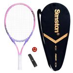 Senston 23'' Junior Tennis Racket with Racket Bag, Lightweight Tennis Racquet, 1 Grip, 1 Vibration Dampeners