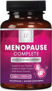 Menopause Supplements Extra Strength Hot Flash Support 1256 mg - Menopause Support for Women - Made in USA - Natural Black Cohosh, Dong Quai and Soy Isoflavones - 60 Capsules