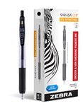 Zebra Pen Sarasa Clip Retractable Gel Ink Pens, Fine Point, 0.5mm, Black Ink, 12 Pack, 47310AMZ