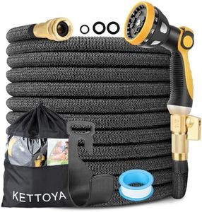 KETTOYA Tuyau Arrosage Extensible 30M/100FT Tuyau d'arrosage Flexible Tuyau Extensible Retractable avec 10 Fonction Pistolet pour Jardinage, Laver la Voiture, Arroser, Baigner Animal, Camping