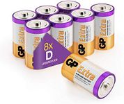 Size/Type D Batteries Pack of 8 LR2