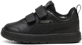 PUMA Boy's Unisex Kids COURTFLEX V3 V INF Sneaker, Black Black-CAST Iron, 8 UK Child