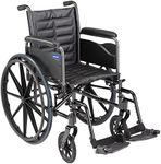 Invacare Series Tracer EX2 Standard Folding Wheelchair for Adults with 16" Seat Width and Footrests & Full Arms