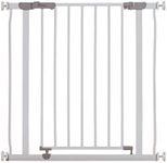 Dreambaby Ava Baby Safety Gate, Pressure Mounted Security Gate - Fits Opening from 75-81 cm Wide - with Double Locking Mechanism Feature - White - Model G2095BB