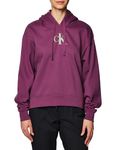 Calvin Klein Jeans Women Hoodie Gradient , Purple (Amaranth), L