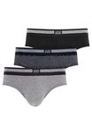 Jockey® Brief 3-Pack, Black Stripe, Size L