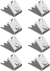 Freezer Shelf Clip, 920158 Freezer Shelf Clips 304 Stainless Steel Square Fridge Cooler Shelf Support Clips Replacement Part for Commercial Refrigerator, 8 Pack