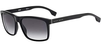 BOSS Unisex 1036/S Sunglasses, Black/Grey Shaded, 58