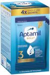 Aptamil Gold+ 3 Premium Toddler Nutritional Supplement Powder Sachets from 1 Year (Pack of 4)