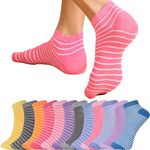 London Hills Women Ankle Length Cotton Socks With Colourful Cute Colours Also for Girls Low Cut Ankle socks Combo Free Size - Assorted - Colours and styles may vary -