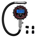 Digital Tyre Pressure Gauge, Car Tire Pressure Gauge for Truck Car Motorcycle Bicycle with Hose and Backlight LCD Display