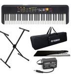 Yamaha PSR-F52 Keyboard With Gig Bag; Stand; Dust Cover & Power Adapter Combo Pack.