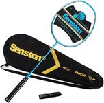 Senston N90 Badminton Racket, Badminton Racket Carbon-Fiber Badminton Racquet, Single Professional Badminton Racket with Grip