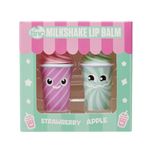 Tinc Milkshake Lip Balms for Kids Flavoured Fruity Scents, Strawberry, Apple, Keeps Lips Moist, Perfect Party Bag Treat, Two Flavours