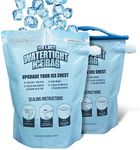 Large Watertight ICE Bag for Coolers. NOT JUST an ICE Pack! 2 in 1: 15"x17" Ice Bag Keeps Food Cold and Dry & When ice Melts, Drink it | BPA Free| The Ultimate in Reusable Ice Packs for Coolers