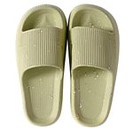 House Slipper For Man Women Pillow Slides Non-Slip Lightweight Open-toe Shower Shoes Quick Drying Extra Thick Sandals (Green, numeric_9_point_5)