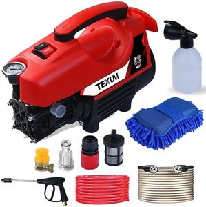 Texum TX-50 Portable high Pressure Car Washer Machine for Washing car, Bike, Vehicle, 185 Bar Max Pressure and 2200 watt Motor Power. (Updated Model