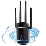 WiFi Booster WiFi Extender WiFi Range Extender Signal Booster for Home, 1200Mbps Internet Extender Booster WiFi Repeater with WAN Port, Dual Band 2.4G 5G Wireless WiFi Signal Booster