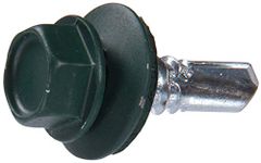 The Hillman Group 48052 14 X 7/8-Inch Green Painted Head Lap Stitch Screw, 1-Pound