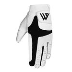 WESTWOOD FOX Golf Glove Men Left Hand Right Non Slip Leather Grip Golfer Trolley Flexible Wear Durable Golfing Performance (Small, Left Hand (For Right-Handed Golfer))