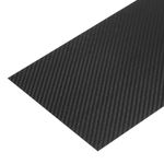 sourcing map 1 Pcs Carbon Fiber Sheet 200x300x0.5mm Matte Surface Pultruded Flat Carbon Fiber Board Plate Twill Weave Panel Sheet for Kites RC Airplane