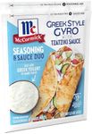 McCormick Greek Style Gyro Seasoning with Tzatziki Sauce Mix, 1.5 oz (Pack of 6)