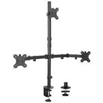 VIVO Triple LCD Monitor Desk Mount Stand Heavy Duty & Fully Adjustable 3 Screens up to 27" ~ (by)