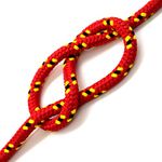 Red & Black Polypropylene Rope, Solid Braided Poly Rope Cord Twine for Boat Yacht Dock Line Camping Washing Line (6 mm x 1 metre / 3.2 ft)