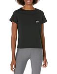 Reebok womens RI Tee SHORT SLEEVE T SHIRT, black, Medium US