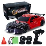 iBlivers Spider RC Drift Car, 1:14 Monster Truck Remote Control Drift Car with Full Proportional Throttle 4WD GT Drift RC Cars with Cool Light Vehicle RC Drifting Car Gifts Toy for Adults Boys Kids