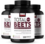 Force Factor Total Beets Blood Pressure Supplements, Nitric Oxide Supplement with Beet Root Powder, Nitrates, Grapeseed Extract for Circulation, Cardiovascular, Heart Health, 360 Tablets, 3 Pack