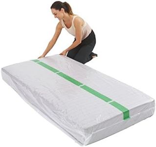 1 Single Size Bed Mattress Protect Plastic Cover Moving & Storage Bag