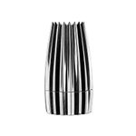 Alessi Grind WAL03 - Design Salt Pepper and Spice Mill, Cast Aluminium, Polished, Grey, 7.50 x 7.50 x 14.20 cm