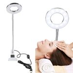 Clip on Lamp, USB Led Beauty Make Up Desk Light with Clamp, Adjustable Brightness, Lamp for Beauty Salon, Ring Light for Eyebrow Tattoo Eyelashes Nail Art Reading Study