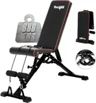 Yes4All Adjustable Weight Bench, 880Lb Foldable Workout Bench for Home Gym, Incline Bench with Innovative Stabilizing Frame