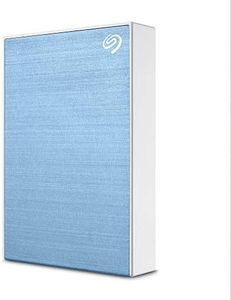 Seagate One Touch Portable External Hard Disk Drive with Data Recovery Services, 4TB, Blue