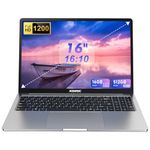 ACEMAGIC 16 inch FHD Display laptop, Quad-Core N-97 Processor Up to 3.6GHz（Beat N5095） laptop computer, 16GB DDR4 512GB SSD Notebook Computers with Metal Body Support WiFi, BT5.0, 3*USB3.2