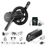 BAFANG 750W Mid Drive Kit Upgrade Version BBS02B Mid Drive Motor Kit with C18 Display, 20Ah Downtube G80 Battery, Ebike Conversion Kit for 68-73MM Bottom Bracket Mountain Bike, Recumbent Trike