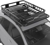 KYBOLT Spider 51"x 36"x 5" Roof Rack Basket Rooftop Cargo Carrier with Extension Black Car Top Luggage Holder Universal for SUV Cars