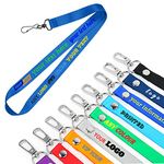 TEMEITE Personalized Custom Lanyards with Photo, Name, Logo, Text - Design Your Own Name Keychain Holder Blue