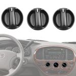 Osompar AC Climate Control Knob Compatible with Toyota Tundra 2000 2001 2002 2003 2004 2005 2006 Replaces 55905-0C010,Air Conditioner Climate Control Knob Switch,3PCS