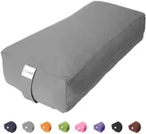 Sol Living Yoga Bolster Pillow Rectangular Meditation Cushion Cotton Meditation Accessories for Restorative Yoga Meditation Pillow Yoga Pillow Firm Body Pillow Bolster Pillow for Legs Removable Cover